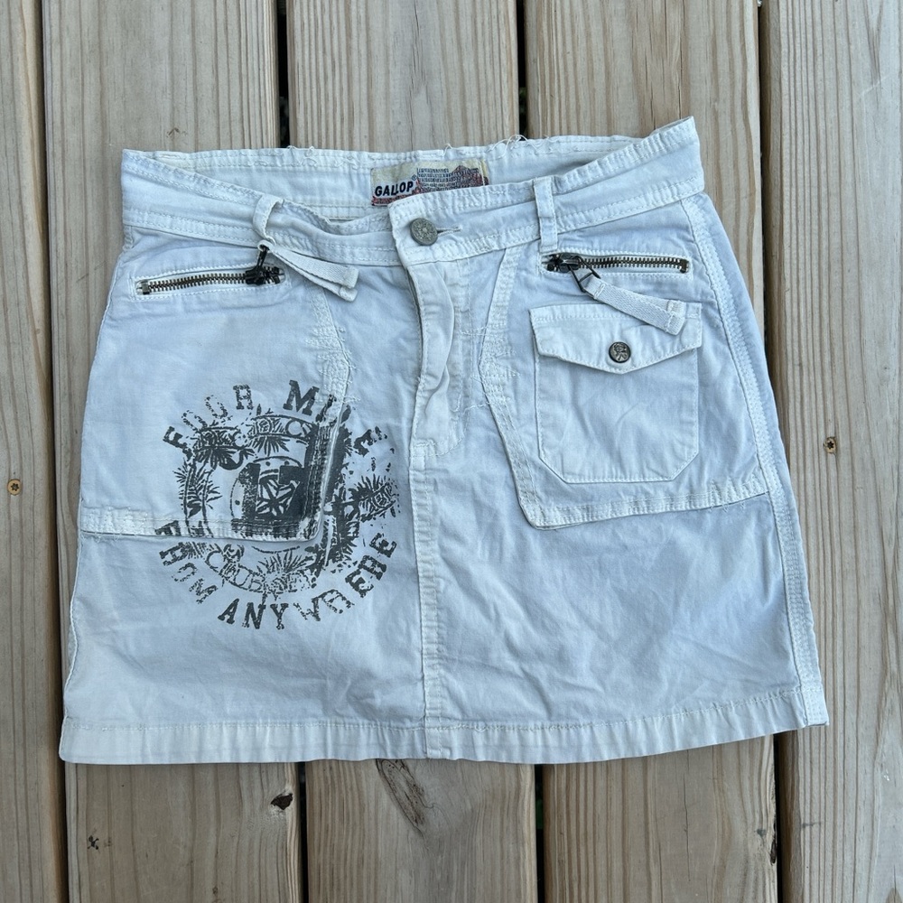 Vintage Cargo Mini Skirt
